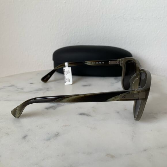 NWT Lanvin Brown Olive Sln 582 Wayfarer Sunglasses - Picture 6 of 13